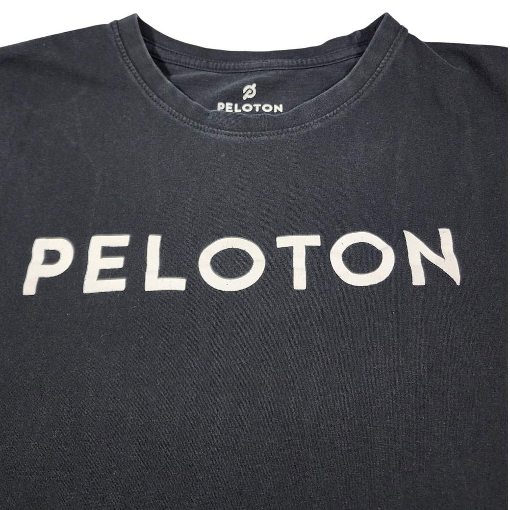Peloton T-Shirt M Black Century Club 100 Rides Graphic Spin Fitness Activewear‎